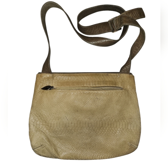 Designer Flap 2 Color Leather Bag Messanger Crossbody - Picture 2 of 11